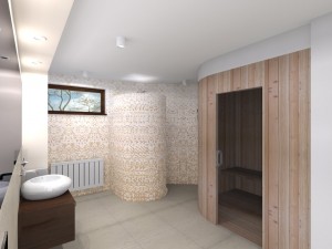 Wizualizacja dla projekty saun